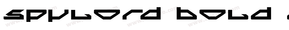 Spylord Bold Expanded Italic字体转换